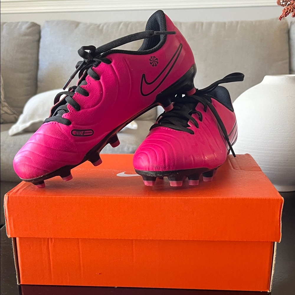 Nike Kids Pink Soccer Sneakers